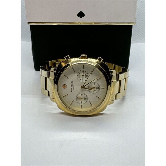 Kate Spade New York 0100 Women\'s Gold Stainless Steel Analog Dial Watch JNA160 main image 4
